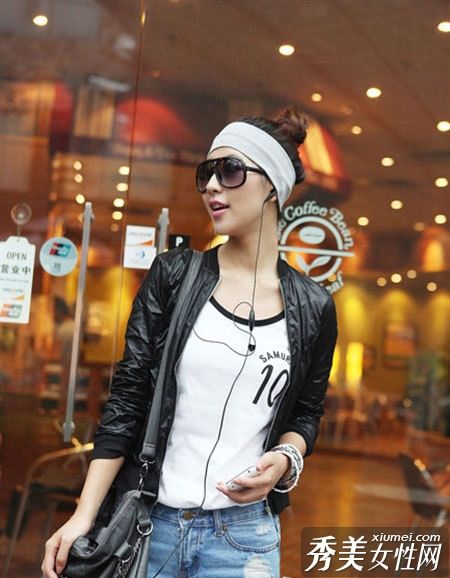 街头摄影MM韩凡儿梅达引领潮流