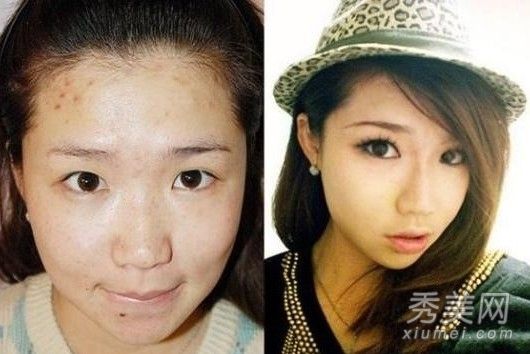 化妆还是变脸?卸妆后网上美女的恐怖照片
