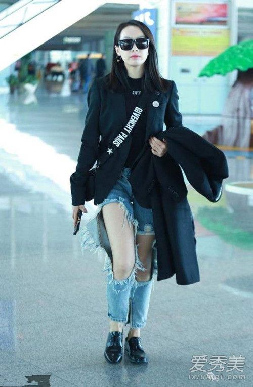 如何搭配裤子上的洞如何搭配外套