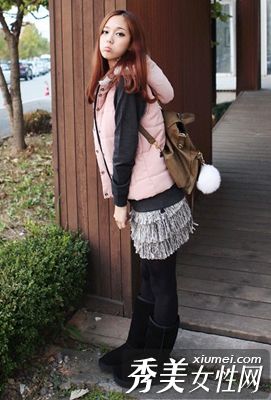 温暖，甜蜜，甜蜜，做一个可爱的秋天女孩