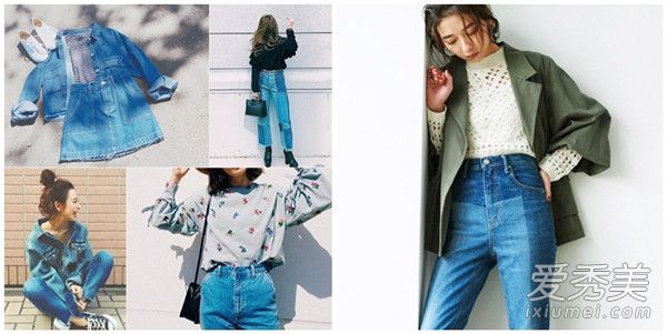 万能牛仔裤可以重复穿一个月。