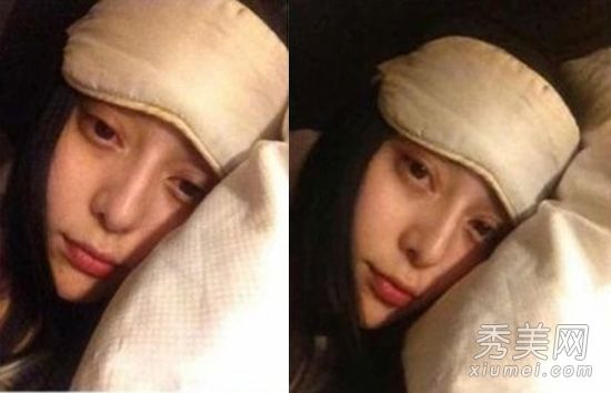 范冰冰公开私人照片化妆前后