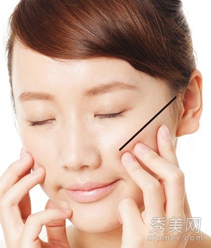 图示6步按摩瘦脸，收紧皮肤，消除水肿