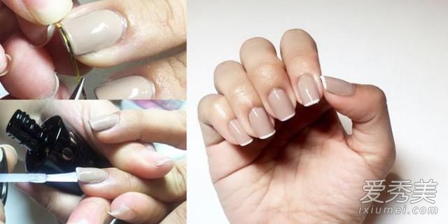 如何制作带有白边的法式美甲?我可以自己在家处理。