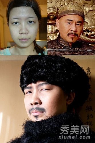 台湾MM的“雍正妆”精湛的化妆艺术就像陈建斌