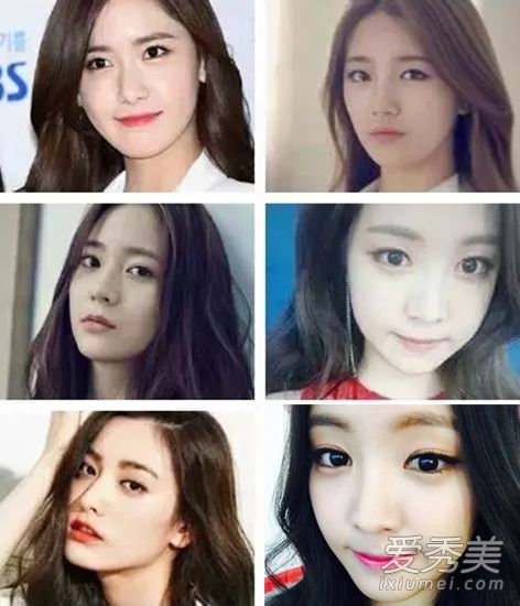 韩国前四名女演员有着同样的长相和妆容。