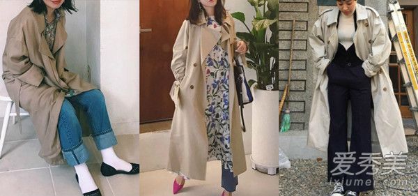 我决定在不同的季节穿你!各种卡其风衣