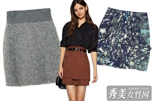 秋冬性感翘臀裙