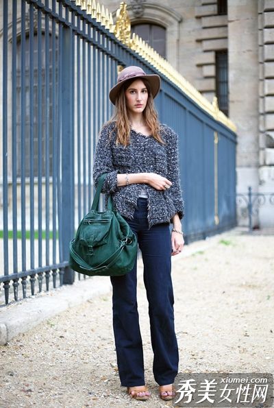 前卫组合和搭配衬托出最时尚的欧美风格