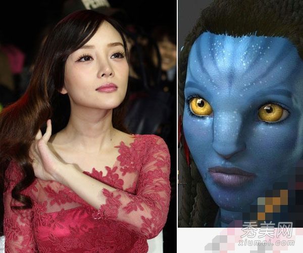 据说李小璐的隆鼻、睁眼和整容手术已经成为了阿凡达