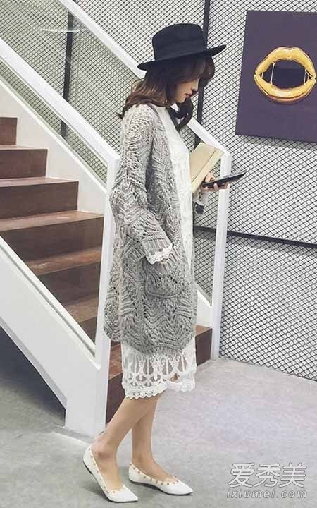 你春天穿什么?可以用长版针织服装完成的时装