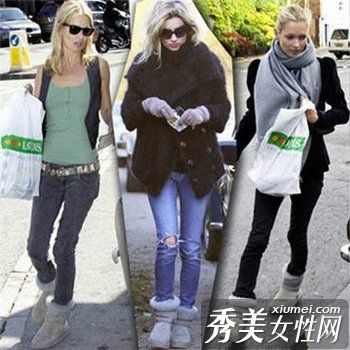 学习欧美明星UGG的经典街头服装和试衣方法