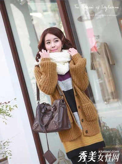 围巾围巾贴身装扮应对温差