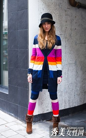 巧穿冬装解决上身肥胖问题