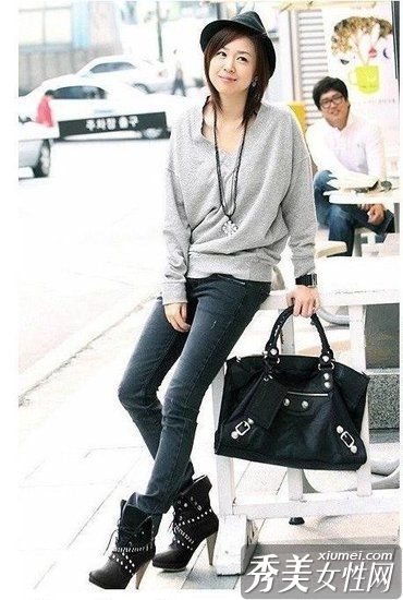 马丁靴让100个美女走出街头风格