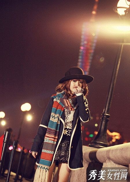 圣诞节完美搭配可爱俏皮的假装街