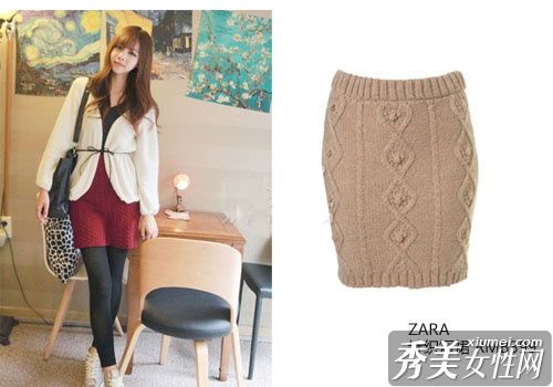 韩式裙子最适合冬季腿部展示