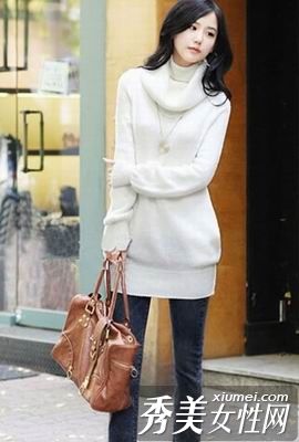 冬季修身毛衣穿S形