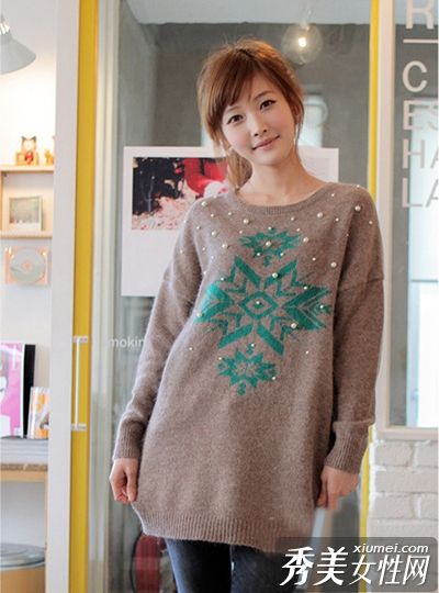 糖果是甜美女孩冬装的经典搭配方案