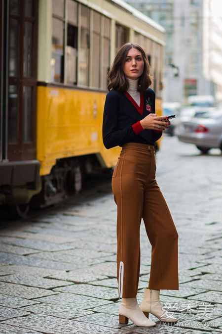 对粗腿的特殊处理！向你推荐一些最流行的宽长裤。