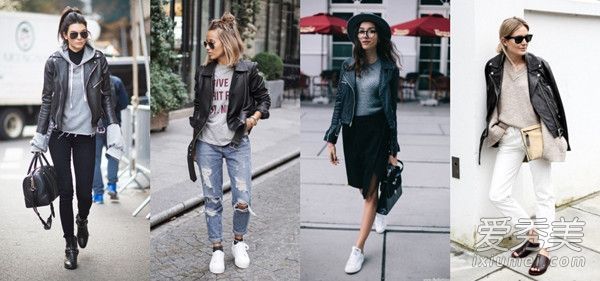 皮夹克和照片一周七天不一样。