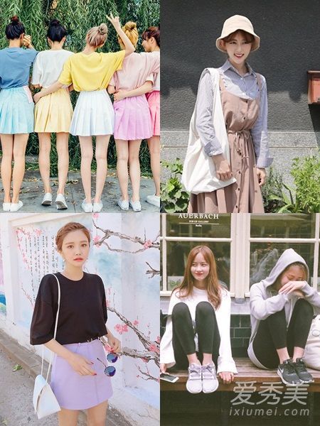 从休闲潮女到甜美清新的女大学生校园着装示范