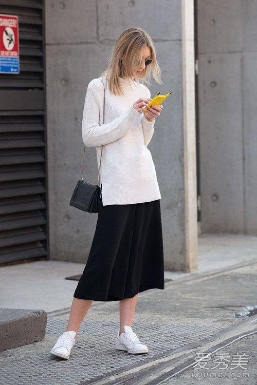 秋天穿成这样很容易学，也很实用。