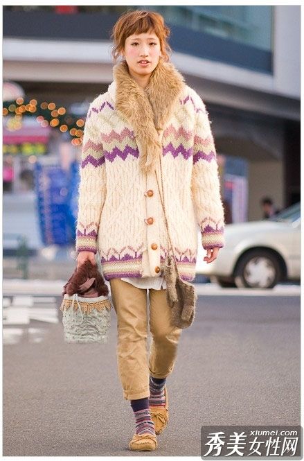 这太有型了！日本街头照片混合搭配冬季个性