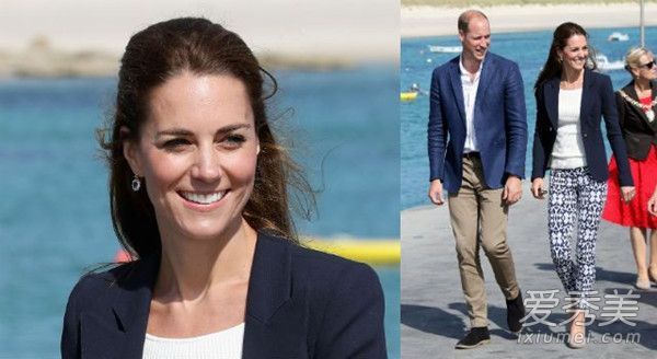 凯特王妃的100元衬衫配廉价的裤子，彰显高贵气质。