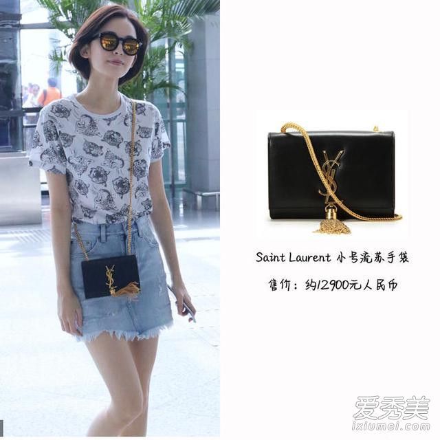 古力娜扎的体质是黑色的，但他对包的选择并不差。