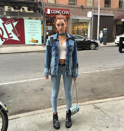 牛仔已经流行了一万年了！全身牛仔裤既帅气又时尚。