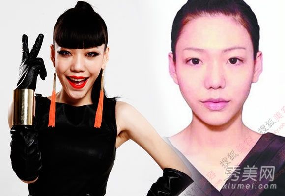 浓妆女明星VS最美丽的不化妆女神