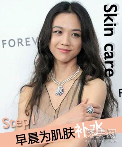 汤唯教你六步补水法
