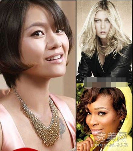 运动女将军PK李娜的裸妆显得温柔