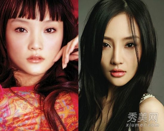 统计11位女明星“整容”将圆脸缩小为V脸