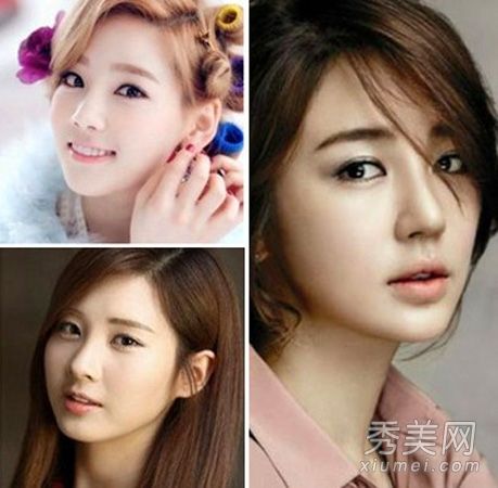 流行于韩国图形韩国眉画中的“一字眉”