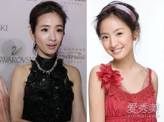 郑爽、林依晨和刘亦菲在“婴儿肥”褪色后色值下降