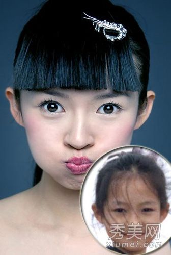 自然女演员五官大PK圆脸方脸自然美