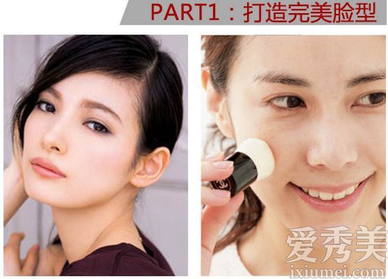 图形脸+鼻子+嘴唇化妆师创造完美的比例脸