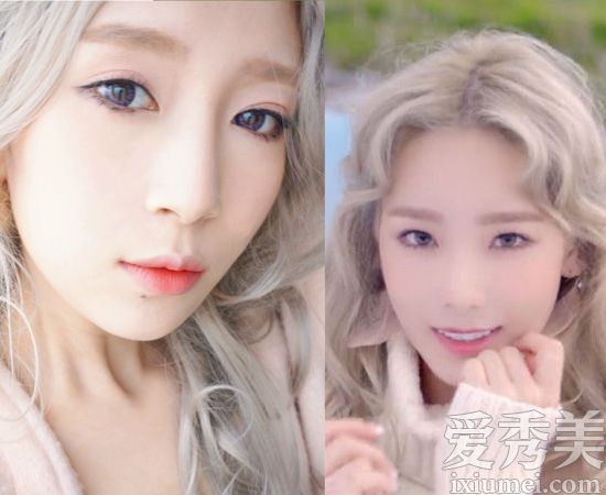 “少女时代化妆仿制品”黛艳粉红脸颊+荧光唇瓣台阶