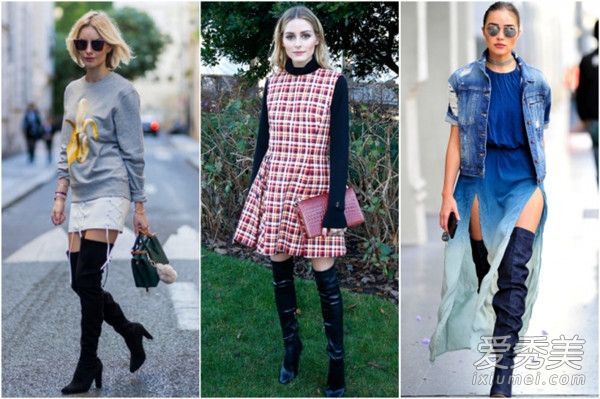 穿150-180厘米不同高度过膝靴的技巧