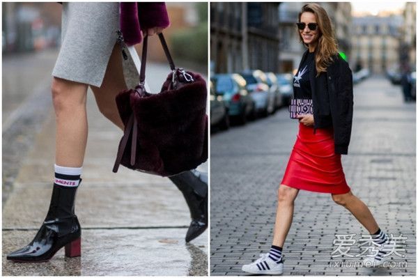 裸奔运动袜回归强劲！如果你想成为时尚，从你脚上的袜子开始。