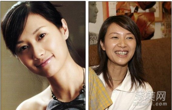 惊讶地看到没有化妆的女演员和满脸雀斑的舒淇张柏芝