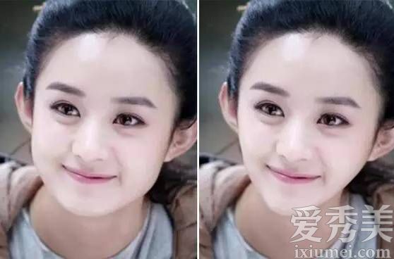 鲍子莲女演员PS前后对比成圆脸没人知道
