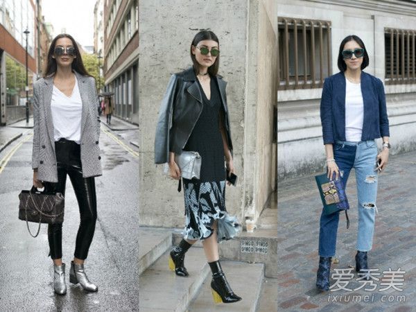 还穿着黑色皮靴吗?看看今年流行的短靴