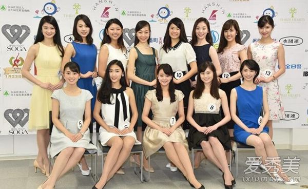 大凸牙+眯着眼+国民性脸2017年日本小姐前13名有点辣眼睛！