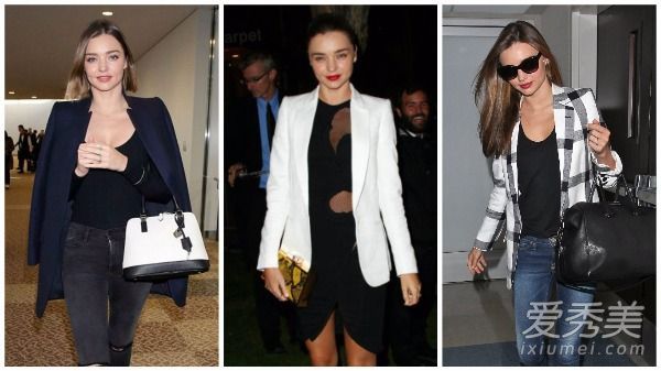 米兰达可儿最喜欢的西装外套在任何时候都不会失礼。