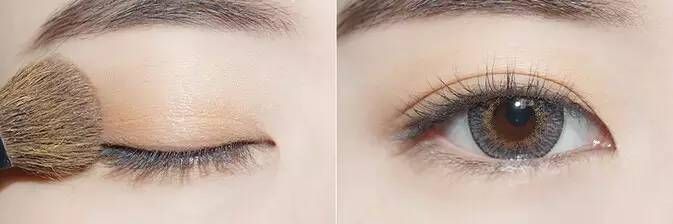 画眼线笔和眼影来创造迷人的“电眼妆”