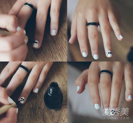 自制万圣节元素可以通过美甲障碍派对来学习！