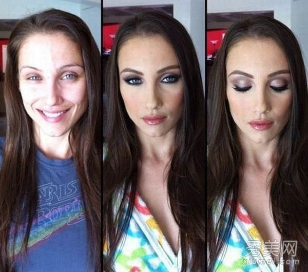 美国女演员卸妆前后的对比让你害怕得要死。